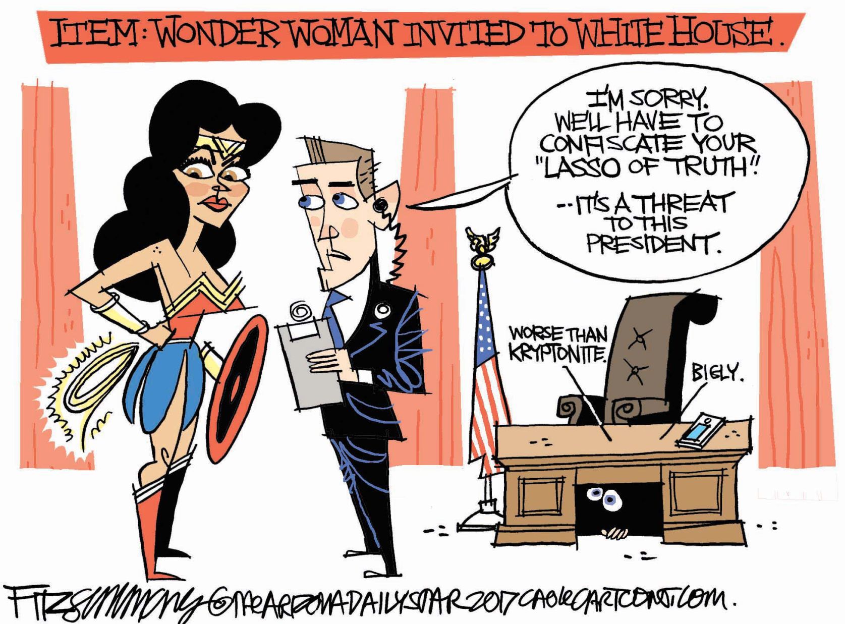 Daily Fitz Cartoon: Wonder Woman